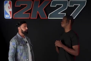 評分77！凱萊布·威爾遜與羅尼猜自己2K27評分 目標(biāo)2K28漲到87分