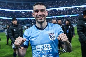 斯坦丘第14分13秒的進球是大連英博在中超時間最早的制勝球